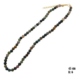 Naszyjnik - Agat indyjski - kamień - MF39342