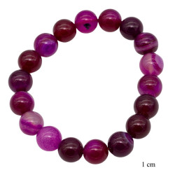 Bransoletka Fioletowy Agat - MF39352C