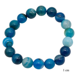 Bransoletka [ Agat Niebieski ] - MF39352F