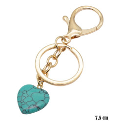 Brelok serce [turkus] - FM11249-C
