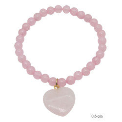 Bransoletka Kamień "Kwarc Różowy" - MF32478FS
