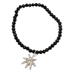 Bransoletka kryształ [liść] - MFM10599-C