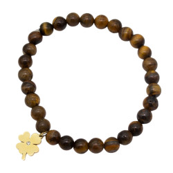 Bransoletka Oko Tygrysa [koniczyna] - MF39333-XP1