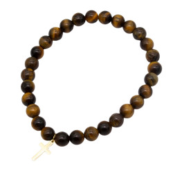 Bransoletka Oko Tygrysa [krzyżyk] - MF39333-XP3