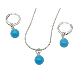 Komplet biżuterii Xuping rodowany - MF619421