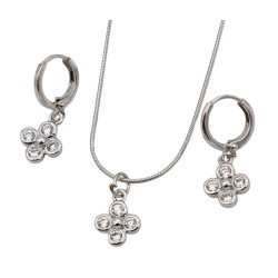Naszyjnik + kolczyki Xuping rodowane - MF1147321