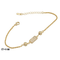 Bransoletka CM miedź pozłacana 14k - MF39605