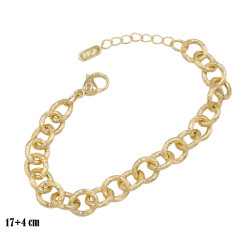 Bransoletka CM miedź pozłacana 14k - MF39624