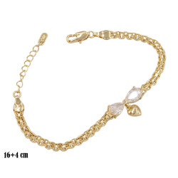 Bransoletka CM miedź pozłacana 14k - MF39609