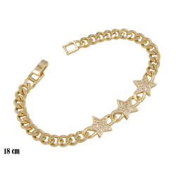 Bransoletka CM miedź pozłacana 14k - MF39466