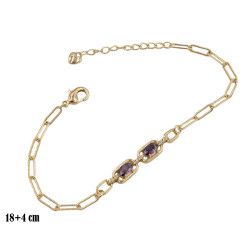 Bransoletka CM miedź pozłacana 14k - MF39614-1