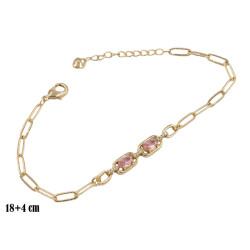 Bransoletka CM miedź pozłacana 14k - MF39614-2