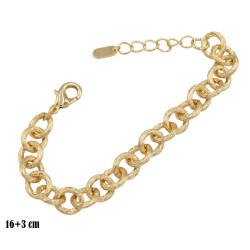 Bransoletka CM miedź pozłacana 14k - MF39638