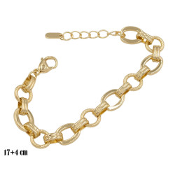 Bransoletka CM miedź pozłacana 14k - MF39632