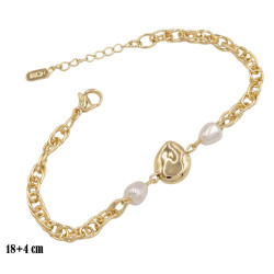 Bransoletka CM miedź pozłacana 14k - MF39600