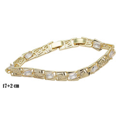 Bransoletka CM miedź pozłacana 14k - MF39468