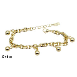 Bransoletka CM miedź pozłacana 14k - MF39521