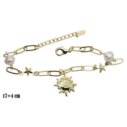 Bransoletka CM miedź pozłacana 14k - MF39602