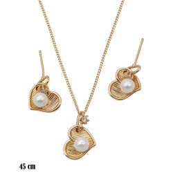 Naszyjnik + kolczyki Xuping pozłacane 18k - MF1113396