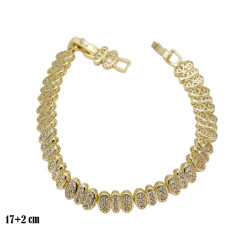 Bransoletka CM miedź pozłacana 14k - MF39473