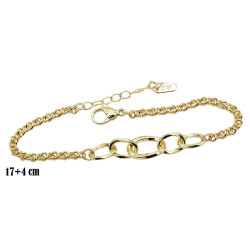 Bransoletka CM miedź pozłacana 14k - MF39619