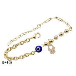 Bransoletka CM miedź pozłacana 14k - MF39478