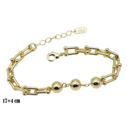 Bransoletka CM miedź pozłacana 14k - MF39528