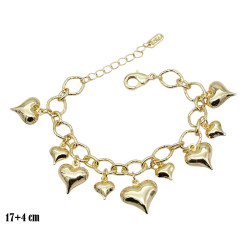 Bransoletka CM miedź pozłacana 14k - MF39527