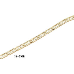 Bransoletka CM miedź pozłacana 14k - MF39549