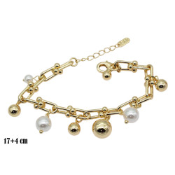 Bransoletka CM miedź pozłacana 14k - MF39534