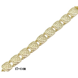 Bransoletka CM miedź pozłacana 14k - MF39558