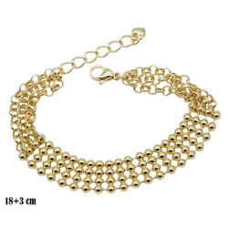 Bransoletka CM miedź pozłacana 14k - MF39526