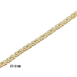 Bransoletka CM miedź pozłacana 14k - MF39542