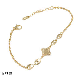 Bransoletka CM miedź pozłacana 14k - MF39458