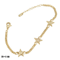 Bransoletka CM miedź pozłacana 14k - MF39451