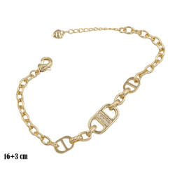 Bransoletka CM miedź pozłacana 14k - MF39464