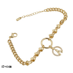 Bransoletka CM miedź pozłacana 14k - MF39463