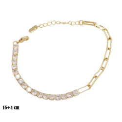 Bransoletka CM miedź pozłacana 14k - MF39458