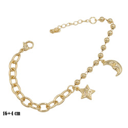 Bransoletka CM miedź pozłacana 14k - MF39459