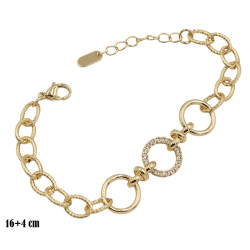 Bransoletka CM miedź pozłacana 14k - MF39460