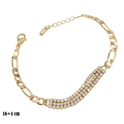 Bransoletka CM miedź pozłacana 14k - MF39454