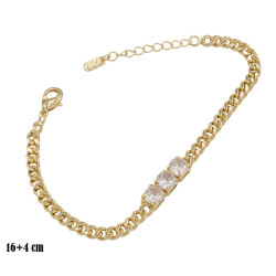 Bransoletka CM miedź pozłacana 14k - MF39453