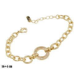 Bransoletka CM miedź pozłacana 14k - MF39449