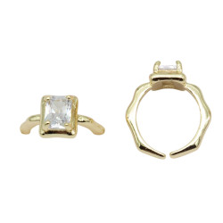 Pierścionek CM miedź pozłacana 14k - MF39644