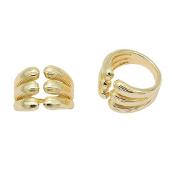 Pierścionek CM miedź pozłacana 14k - MF39657