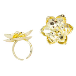 Pierścionek CM miedź pozłacana 14k - MF39661