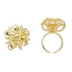 Pierścionek CM miedź pozłacana 14k - MF39659