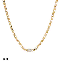 Naszyjnik CM miedź pozłacany 14k - MF38940