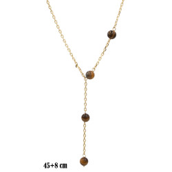 Naszyjnik CM miedź pozłacany 14k - MF38939