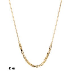 Naszyjnik CM miedź pozłacany 14k - MF38931